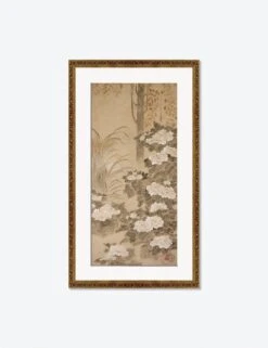 Peonies Print By Tatebayashi Kagei -Home Decor Sale PeoniesBronzeGoldOrnateMatted