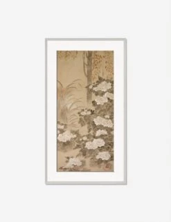 Peonies Print By Tatebayashi Kagei -Home Decor Sale PeoniesSilverFramematted