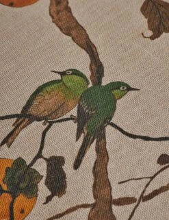 Persimmon Birds Flax Linen Fabric By Nathan Turner -Home Decor Sale PersimmonBirdsFlaxLinenFabricbyNathanTurner Mustard L0474196 46 Product