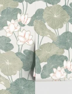 Lily Pad Peel + Stick Wallpaper -Home Decor Sale RMK11438WP RollShot