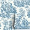 Country Life Toile Peel + Stick Wallpaper By Waverly -Home Decor Sale RMK11868WP RollShot