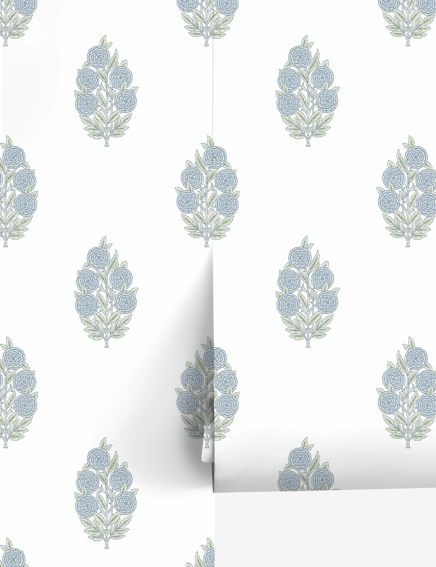 Dutch Floral Peel + Stick Wallpaper By Tamara Day 3 Dutch Floral Peel + Stick Wallpaper By Tamara Day