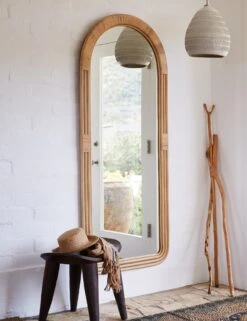 Marsali Full Length Mirror -Home Decor Sale SPFLMR NA SS23 RattanPeelFloorMirror vrt 1660 Lifestyle