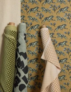 Organic Shapes Linen Fabric By Sarah Sherman Samuel -Home Decor Sale SSSWallpaper Fabric Gallery 1163 SITECROP STUDIOLIFESTYLE