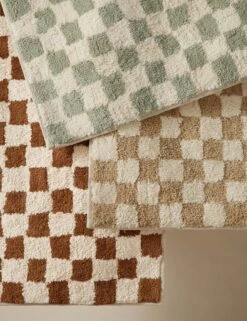 Checkerboard Bath Mat By Sarah Sherman Samuel -Home Decor Sale SSSbathmatsGrouoshot2