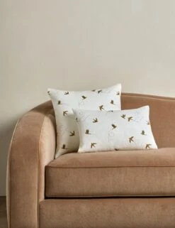 Sparrow Linen Pillow By Rylee + Cru -Home Decor Sale SparrowLinenPillowbyRylee CruSiblingShot Rust Product 0721