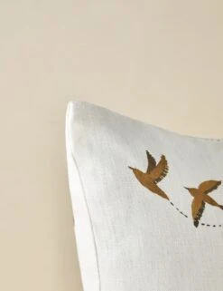 Sparrow Linen Pillow By Rylee + Cru -Home Decor Sale SparrowLinenPillowbyRylee Cru Rust Square A0659570B Product 0425