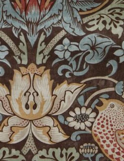 Strawberry Thief Cotton Fabric By Morris & Co. -Home Decor Sale StrawberryThiefFabricbyMorris Co. Chocolate Slate L04691870166