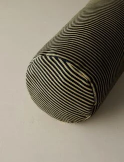 Striped Velvet Long Bolster Pillow By Sarah Sherman Samuel -Home Decor Sale StripedVelvetLongBolsterPillow BlackandSandbySarahShermanSamuel A0655814B1188 Product