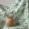 Sweet Caroline Linen Fabric By Wallshoppe -Home Decor Sale SweetCarolineLinenFabricbyWallshoppe GreenandNatural L0474211 267 Product