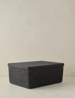 The Sculpted Bin With Lid (Set Of 3) By SortJoy -Home Decor Sale TheSculptedBinwithLid Setof3 Carbon XL L0483299 Product 1560