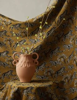 Tiger Jacquard Fabric By Sarah Sherman Samuel -Home Decor Sale TigerFabric GoldbySarahShermanSamuel L04698671899 StudioLifestyle