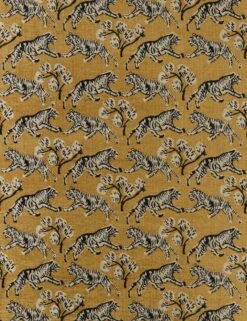 Tiger Jacquard Fabric By Sarah Sherman Samuel -Home Decor Sale TigerFabric GoldbySarahShermanSamuel L0469867 Product