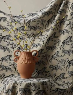 Tiger Jacquard Fabric By Sarah Sherman Samuel -Home Decor Sale TigerFabric IvorybySarahShermanSamuel L04698681887 StudioLifestyle