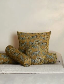 Tiger Pillow By Sarah Sherman Samuel -Home Decor Sale TigerPillowbySarahShermanSamuel Gold A0655808B GROUP 2133 StudioLifestyle