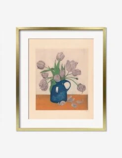 Tulips In A Pitcher Print By Frans Everbag 19 Tulips In A Pitcher Print By Frans Everbag -Home Decor Sale TulipsinaPitcherGoldMatted
