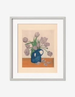Tulips In A Pitcher Print By Frans Everbag 18 Tulips In A Pitcher Print By Frans Everbag -Home Decor Sale TulipsinaPitcherSilverMatted