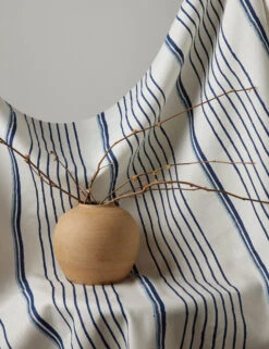 Two Tone Stripe Linen Fabric By Nathan Turner -Home Decor Sale TwoToneStripeLinenFabricbyNathanTurner NavyandSky L0474200 291 Product