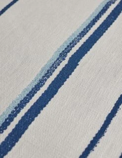 Two Tone Stripe Linen Fabric By Nathan Turner -Home Decor Sale TwoToneStripeLinenFabricbyNathanTurner NavyandSky L0474200 80 Product