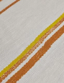 Two Tone Stripe Linen Fabric By Nathan Turner -Home Decor Sale TwoToneStripeLinenFabricbyNathanTurner TerracottaandDaffodil L0474201 103 Product
