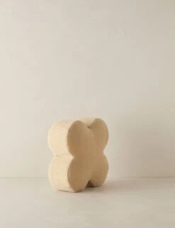 Velvet Clover Pillow By Sarah Sherman Samuel -Home Decor Sale VelvetCloverPillow LightBeigebySarahShermanSamuel LightBeige A0656533 3818 Product