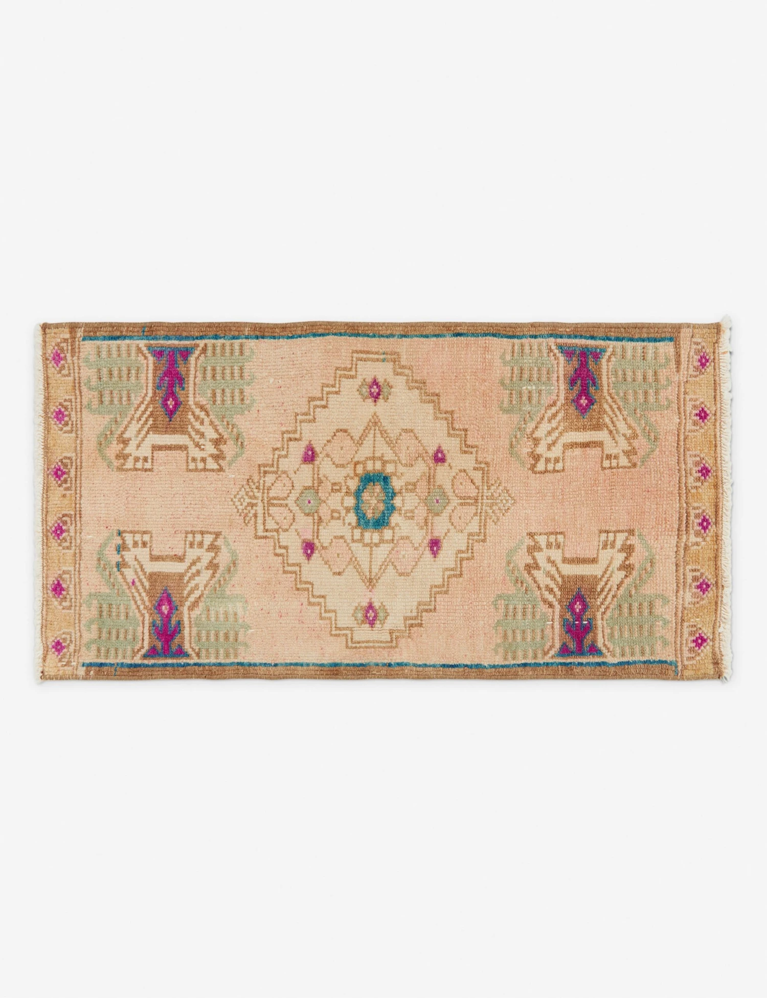 Vintage Turkish Mini Rug No. 172, 1'4" X 2'9"