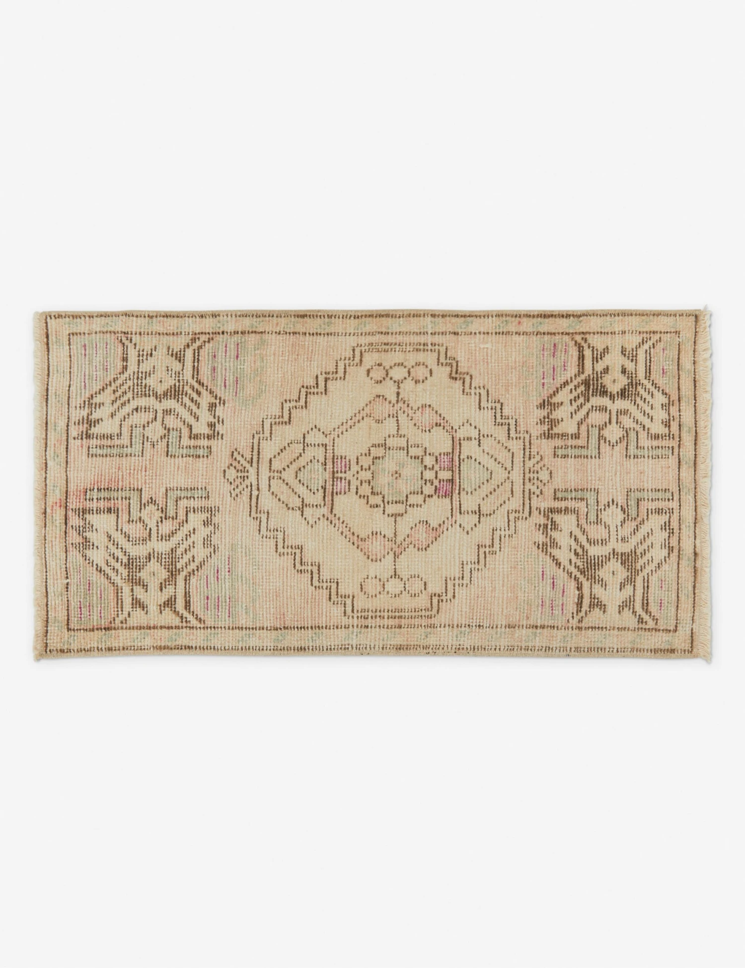 Vintage Turkish Mini Rug No. 179, 1'5" X 3'" 3 Vintage Turkish Mini Rug No. 179, 1'5" X 3'"