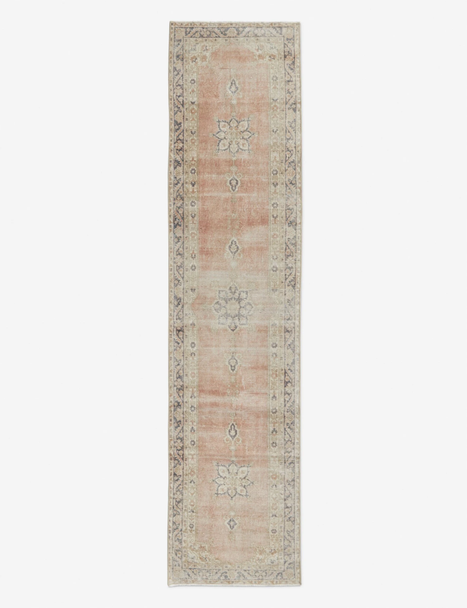 Vintage Turkish Runner Hand-Knotted Wool Rug No. 71, 2'6" X 10'10" 3 Vintage Turkish Runner Hand-Knotted Wool Rug No. 71, 2'6" X 10'10"