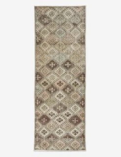 Vintage Turkish Runner Hand-Knotted Wool Rug No. 67, 3'1" X 8'9"