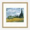 Wheat Field With Cypress Wall Art -Home Decor Sale WMETLG0049