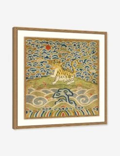 Rank Badge With Tiger Wall Art -Home Decor Sale WMETLG0050 ANGLED