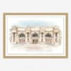 Watercolor Of The Met Museum Wall Art -Home Decor Sale WMETLG0057