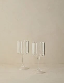 Wave Wine Glass (Set Of 2) By FAZEEK -Home Decor Sale WaveWineGlass Setof2 byFAZEEK A0659649 Product 0574