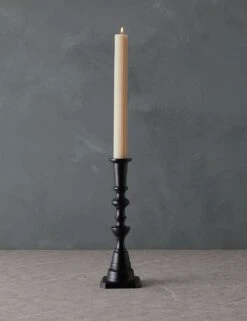 Wooden Georgian Candlesticks -Home Decor Sale WoodenGeorgianCandlestickNo.4 Black CSH10 BLA 2307