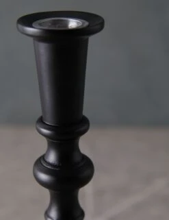 Wooden Georgian Candlesticks -Home Decor Sale WoodenGeorgianCandlestickNo.4 Black CSH10 BLA 2309