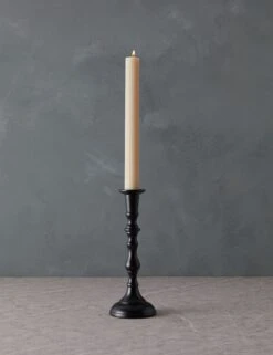 Wooden Georgian Candlesticks -Home Decor Sale WoodenGeorgianCandlestickNo.5 Black CSH09 BLA 2312