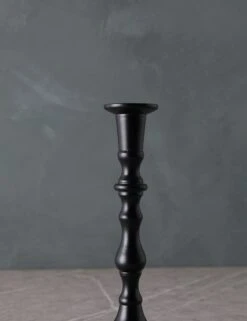 Wooden Georgian Candlesticks -Home Decor Sale WoodenGeorgianCandlestickNo.5 Black CSH09 BLA 2313