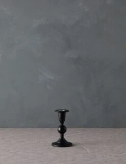 Wooden Georgian Candlesticks -Home Decor Sale WoodenGeorgianCandlestickNo.6 Black CSH05 BLA 2315