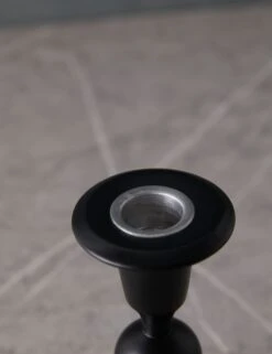 Wooden Georgian Candlesticks -Home Decor Sale WoodenGeorgianCandlestickNo.6 Black CSH05 BLA 2320