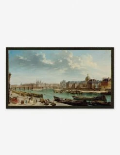 A View Of Paris With The Ile De La Cité Wall Art By Jean-Baptiste Raguenet -Home Decor Sale a view of paris black frame