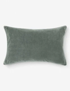 Charlotte Velvet Lumbar Pillow -Home Decor Sale charlotte velvet lumbar shale blue a06501325 1 2