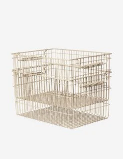 Cala Stackable Baskets (Set Of 2) By Ferm Living -Home Decor Sale fermLIVING AW24 CalaStackableBaskets SetOf2 Cashmere 1104269878 2
