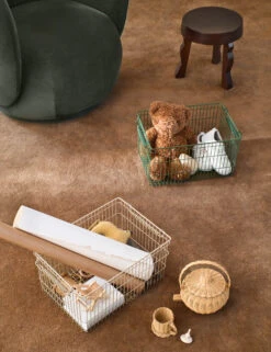 Cala Stackable Baskets (Set Of 2) By Ferm Living -Home Decor Sale fermLIVING AW24 CalaStackableBaskets SetOf2 VerdantGreen 1104269880 Cashmere 1104269878 0c24a553 66c1 4c5c 82ef 5dfad01a476d