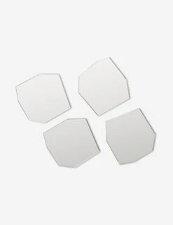 Shard Coasters (Set Of 4) By Ferm Living -Home Decor Sale fermLIVING AW24 ShardCoasters SetOf4 Mirror 1104269706 2