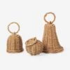 Braided Bell Bauble Ornaments (Set Of 3) By Ferm Living -Home Decor Sale fermLIVING Holiday2024 BraidedBellBaubles SetOf3 1104270139 Pack 1