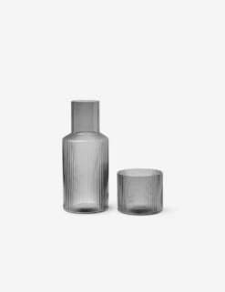 Ripple Glassware By Ferm Living -Home Decor Sale fermLIVING SS19 RippleSmallCarafeSet 100124112 1 Product 51d3d989 c606 4fac b38d ce49a95084f5