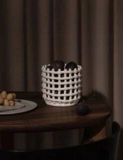 Ceramic Basket By Ferm Living 10 Ceramic Basket By Ferm Living -Home Decor Sale fermLIVING SS20 CeramicBasketSmall OffWhite 110073202 image 02