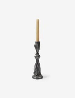 Gale Candle Holder By Ferm Living -Home Decor Sale fermLIVING SS24 GaleCandleHolder H25 BlackenedAluminium 1104268694 2