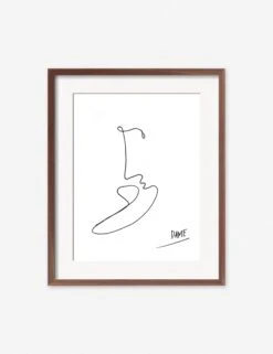 Kiss Print By Damienne Merlina -Home Decor Sale kiss walnut frame 1