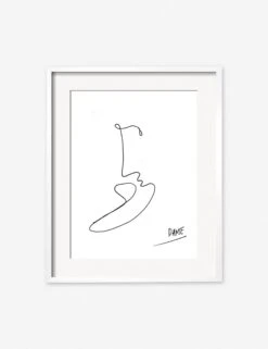 Kiss Print By Damienne Merlina -Home Decor Sale kiss white frame 1